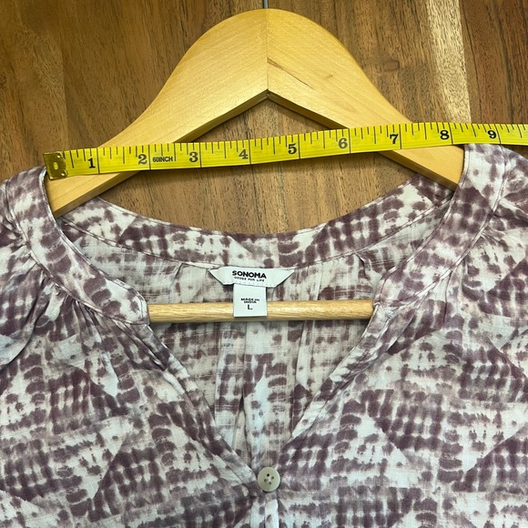 Sonoma Women’s Blouse Size L - Picture 9 of 13